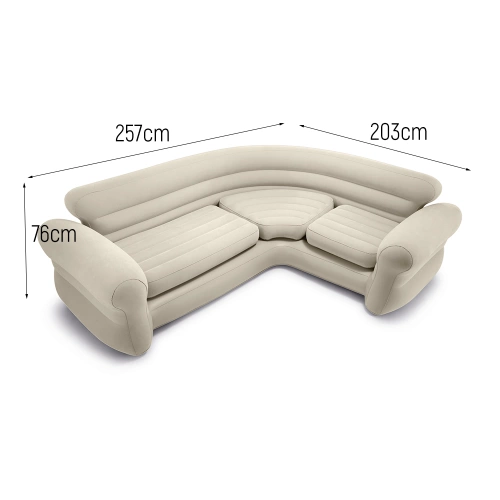 Dmuchana kanapa sofa narożnik  Intex 68575+ pompka 66640