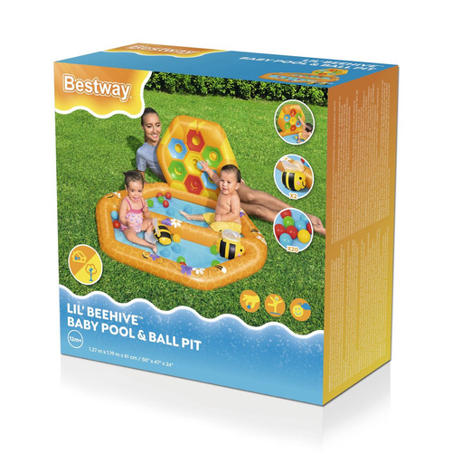 Plac zabaw dmuchany Pszczułki 127 x 119 x 61 cm Bestway 52639