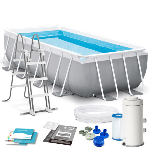 Basen ogrodowy stelażowy Prism Frame Rectangular 400x200x100 cm INTEX 26788 NP