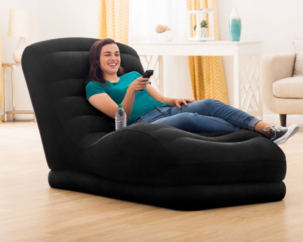 Fotel typu leżanka z uchwytem na napoje 170 x 86 x 94 cm INTEX 68595