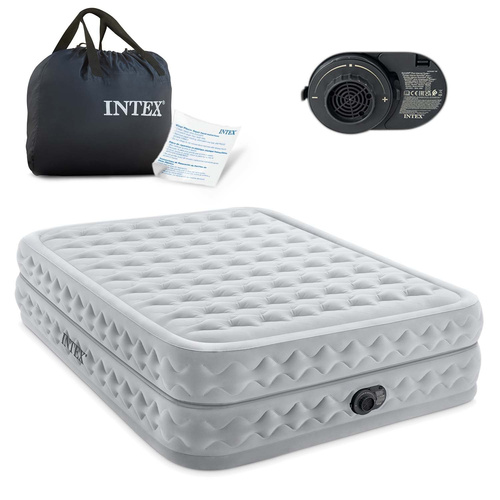 Materac dmuchany 152 x 203 x 51 cm z wbudowaną pompką INTEX 64490