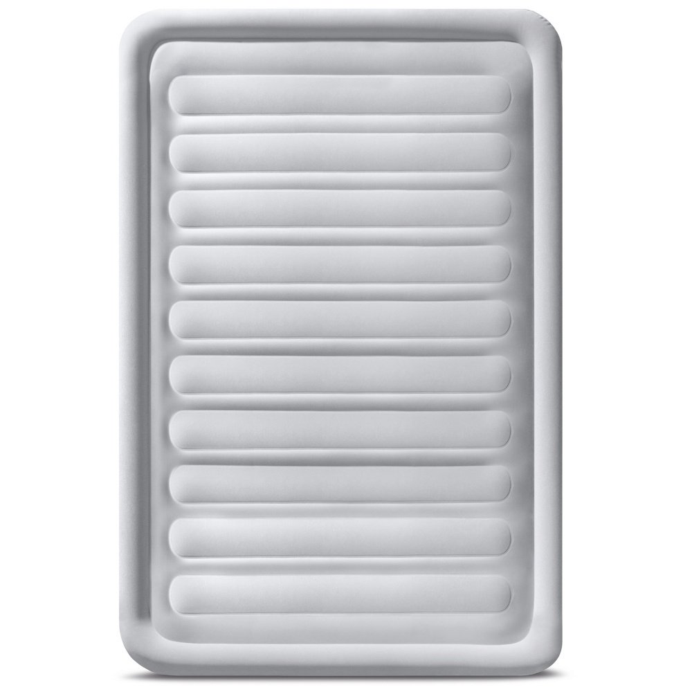 OUTLET Materac welurowy z wbudowaną pompką 137 x 191 x 33 cm INTEX 67768