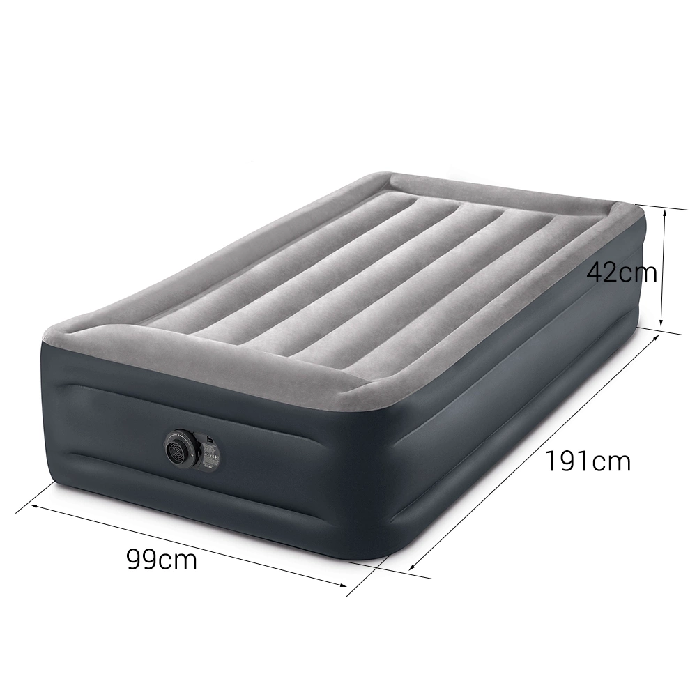 Materac Deluxe Pillow z wbudowaną pompką 99 x 191 x 42 cm INTEX 64132