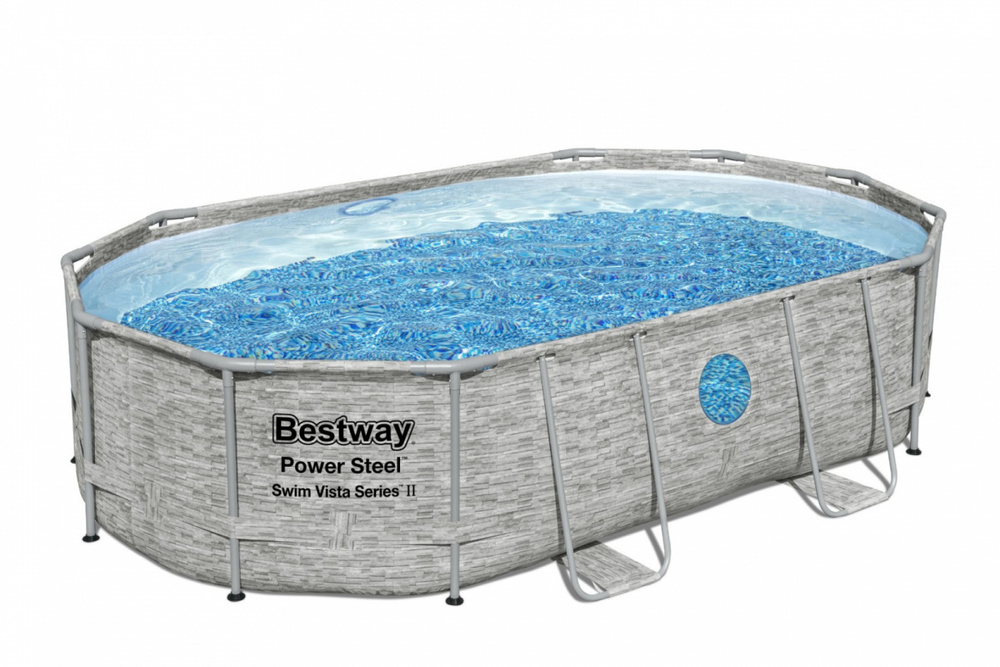 Bestway Basen stelaż 488x305x107 11w1 kamień 56946