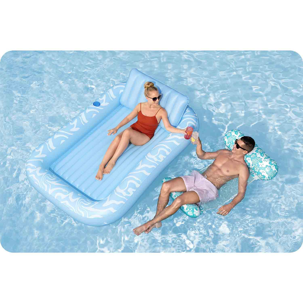 Dmuchany Materac do pływania Sun Kiss BESTWAY z Oparciem