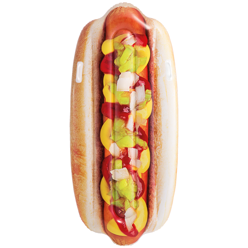 Materac dmuchany do pływania Hotdog 180x89 cm Intex 58771