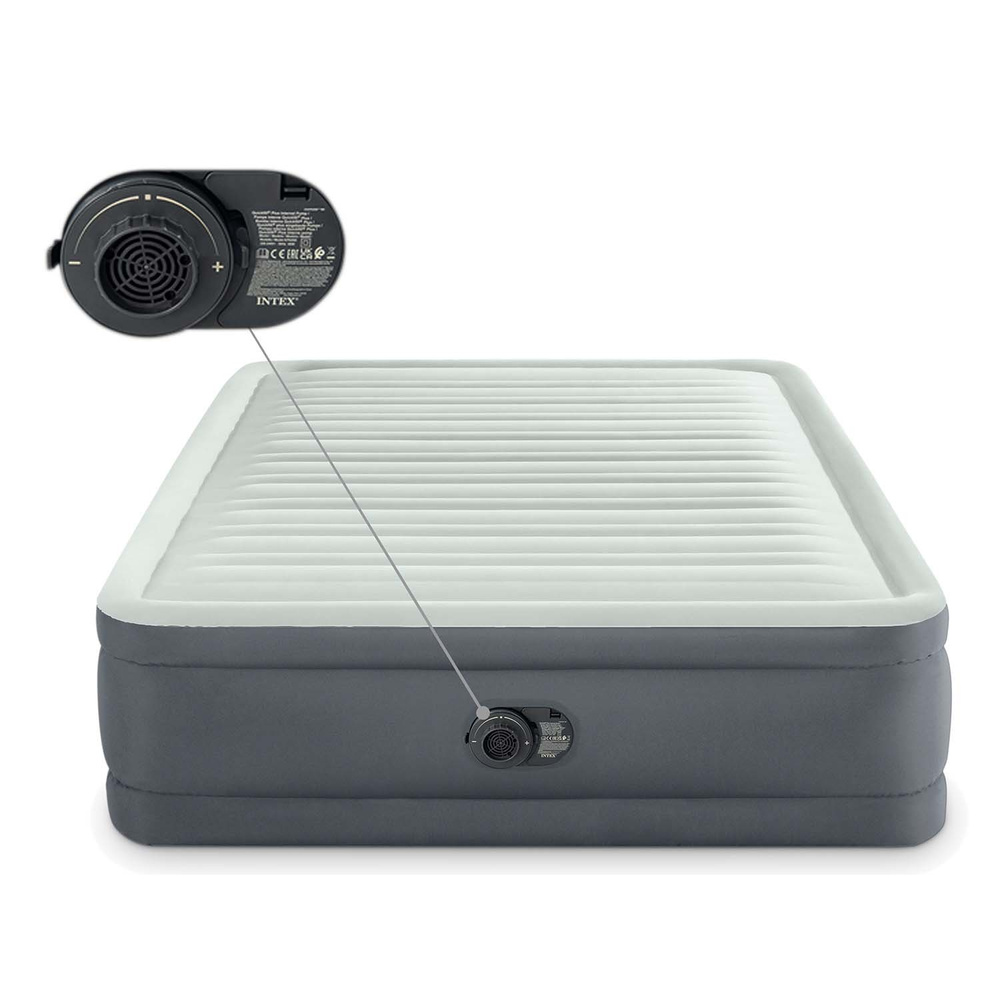 Materac welurowy PremAire z supernowoczesną pompką 137 x 191 x 46 cm INTEX 64904