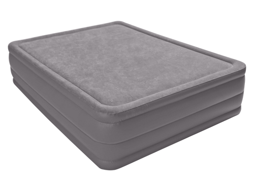 Materac welurowy z wbudowaną pompką 152 x 203 x 51 cm INTEX 64468