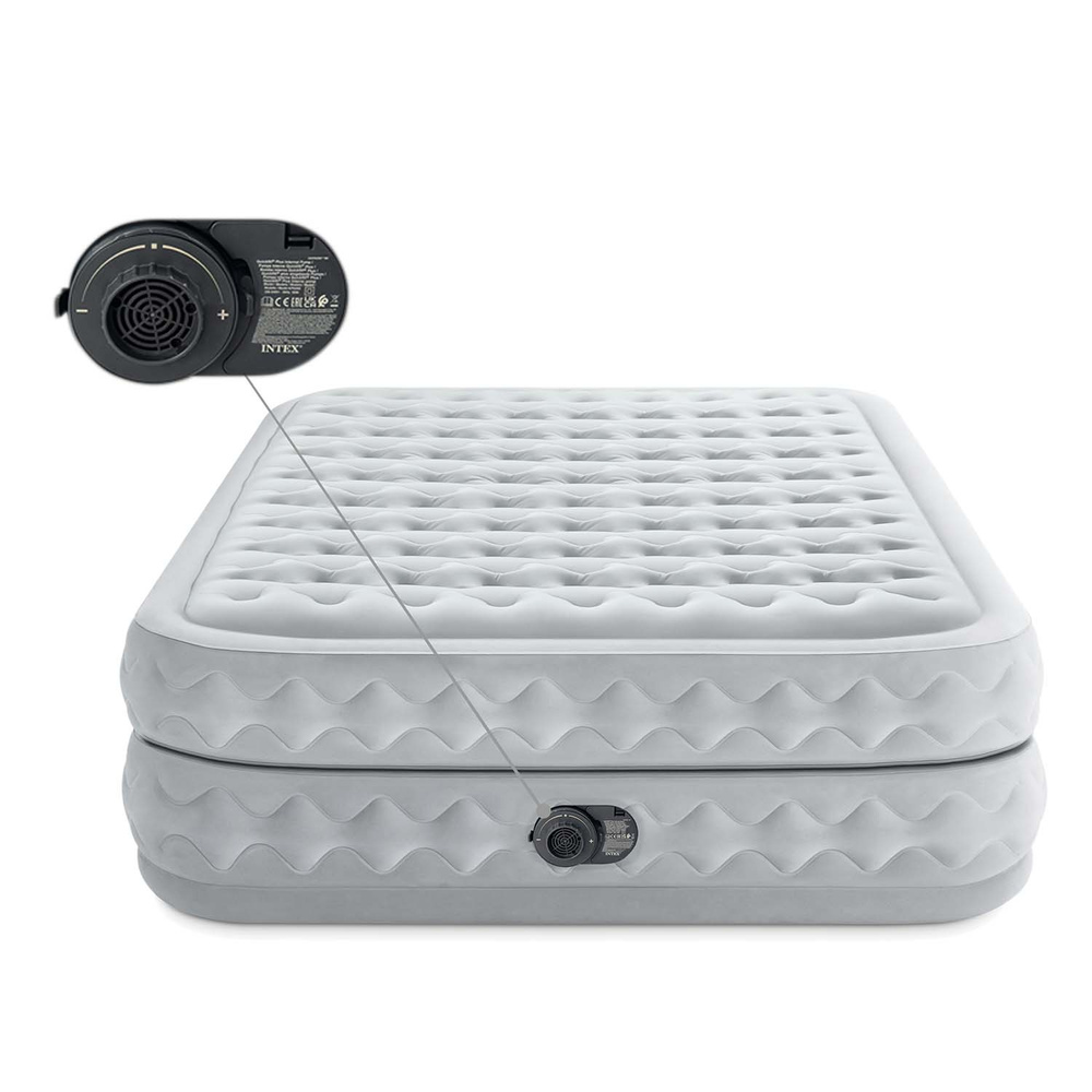Materac dmuchany 152 x 203 x 51 cm z wbudowaną pompką INTEX 64490