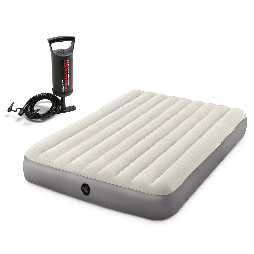 Materac dmuchany 203x152x25 cm z pompką tłokową INTEX 64103