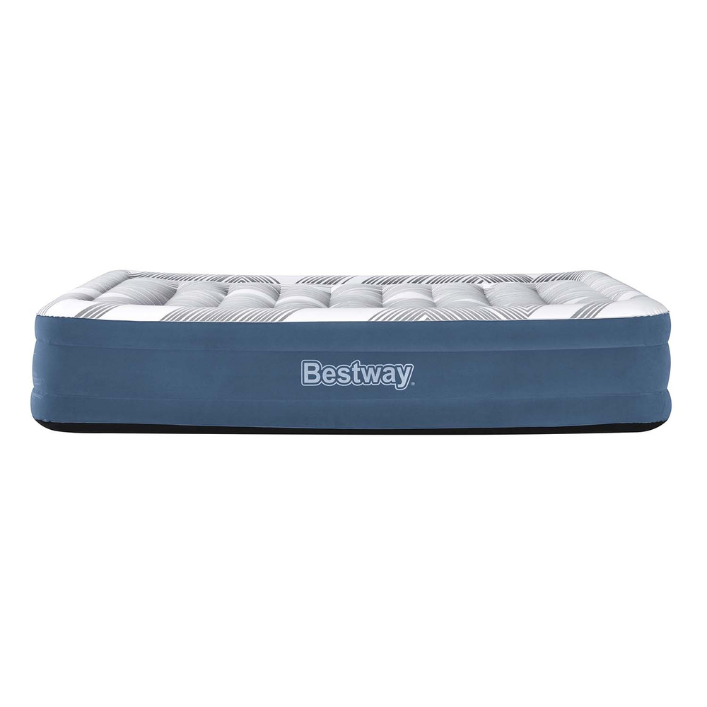 Bestway 2os wygodny materaca Queen 203x152x36cm wbudowana pompka  6712Y