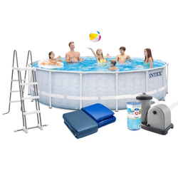 Basen ogrodowy stelażowy Chevron Prism Frame 488x122 cm INTEX 26746 NP