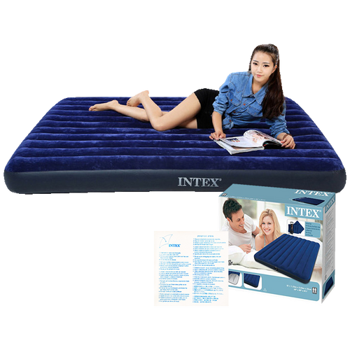 Materac dmuchany klasyczny 137 x 191 x 22 cm INTEX 68758