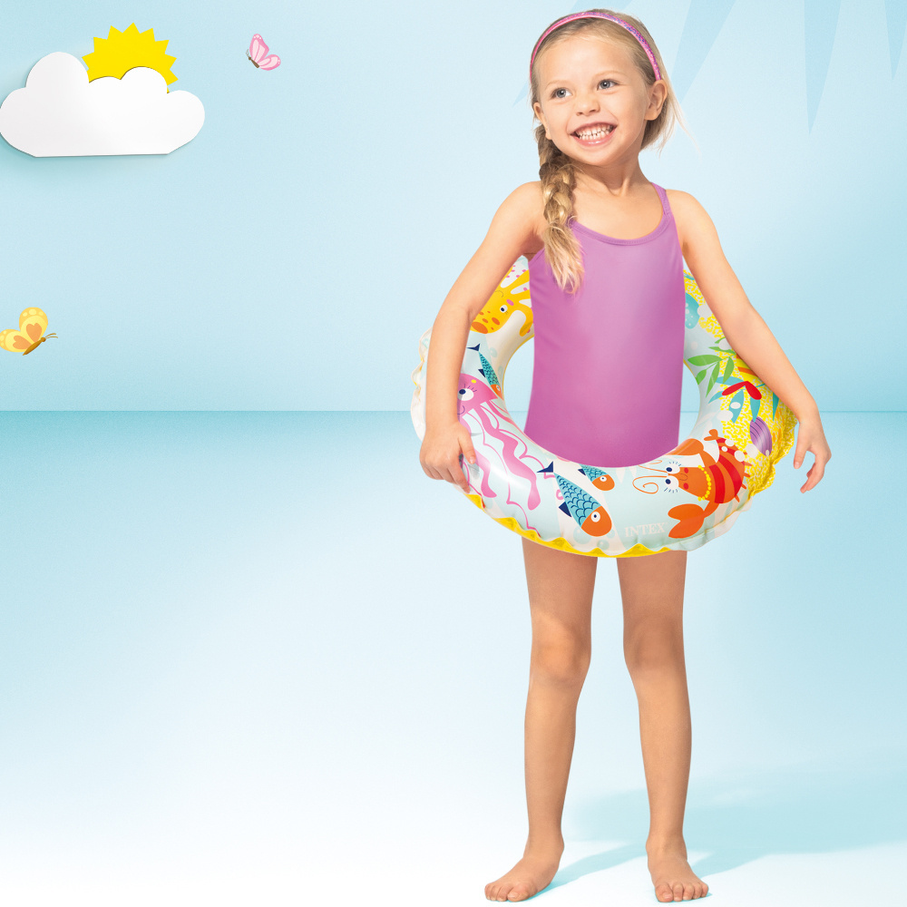 Kółko KOŁO DMUCHANE do Pływania 51 cm zwierzęta oceanu INTEX 56205 3-6 lat