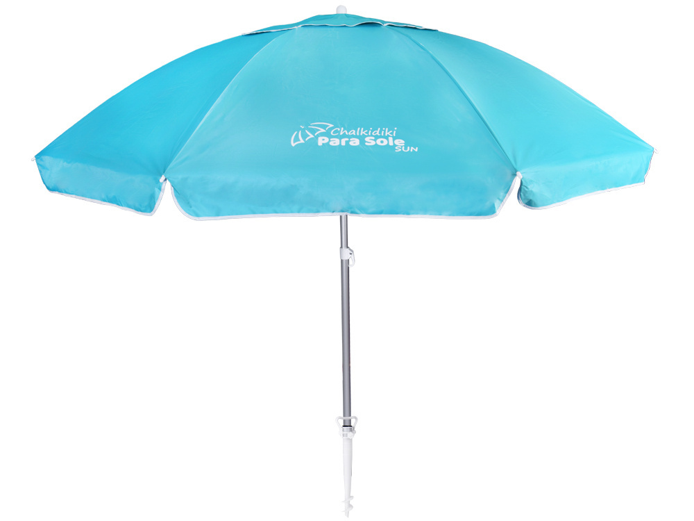 Parasol Plażowy Ogrodowy Chalkidiki Para SoleSun UPF50 240cm ŁAMANY SP0810