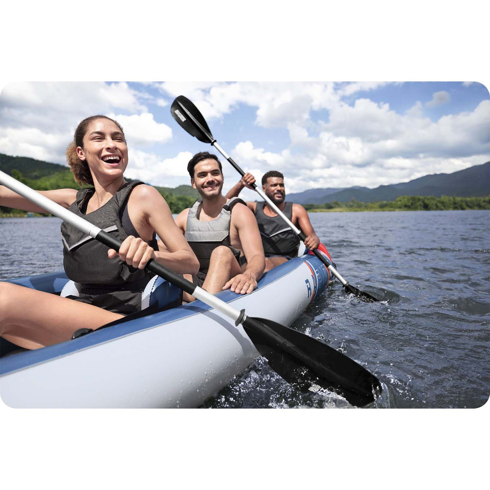 Bestway Kajak Rapid X3 dmuchany 3 osobowy + wiosła torba 381x100 cm 65132