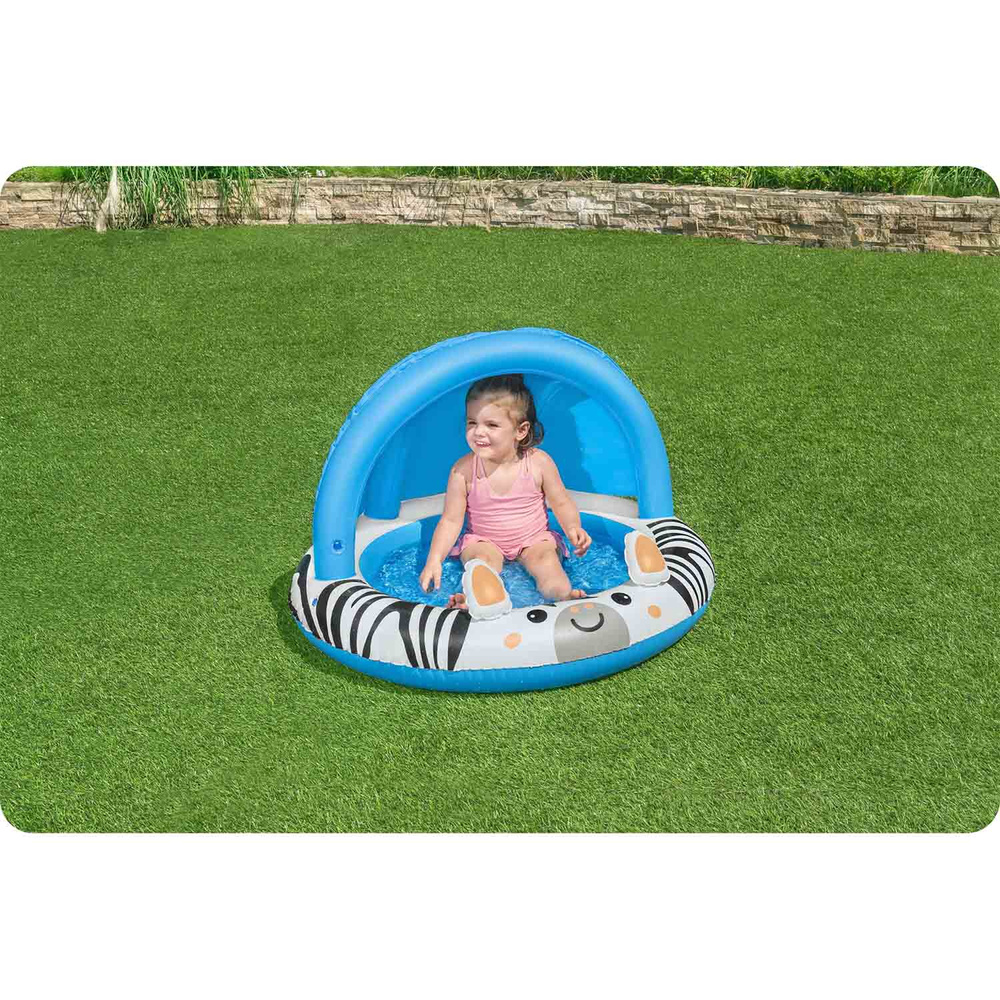 Bestway Dmuchany basenik z daszkiem ZEBRA 97cm Safari Sun 52559
