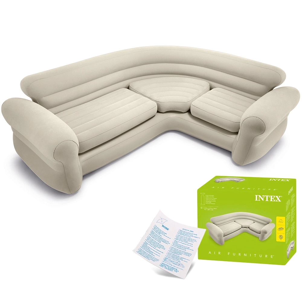 Dmuchana kanapa sofa narożnik  Intex 68575+ pompka 66640
