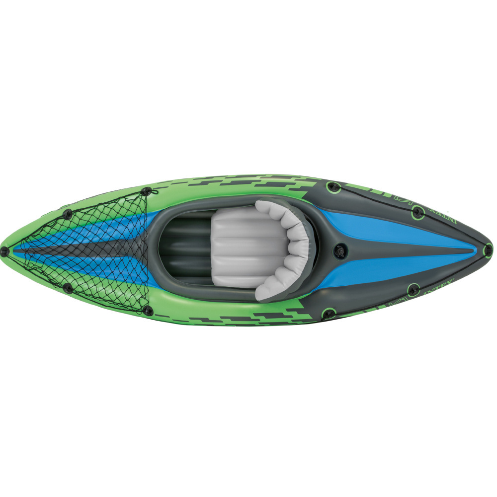 Kajak Challenger K-1 jednoosobowy + wiosła i pompka Intex 68305