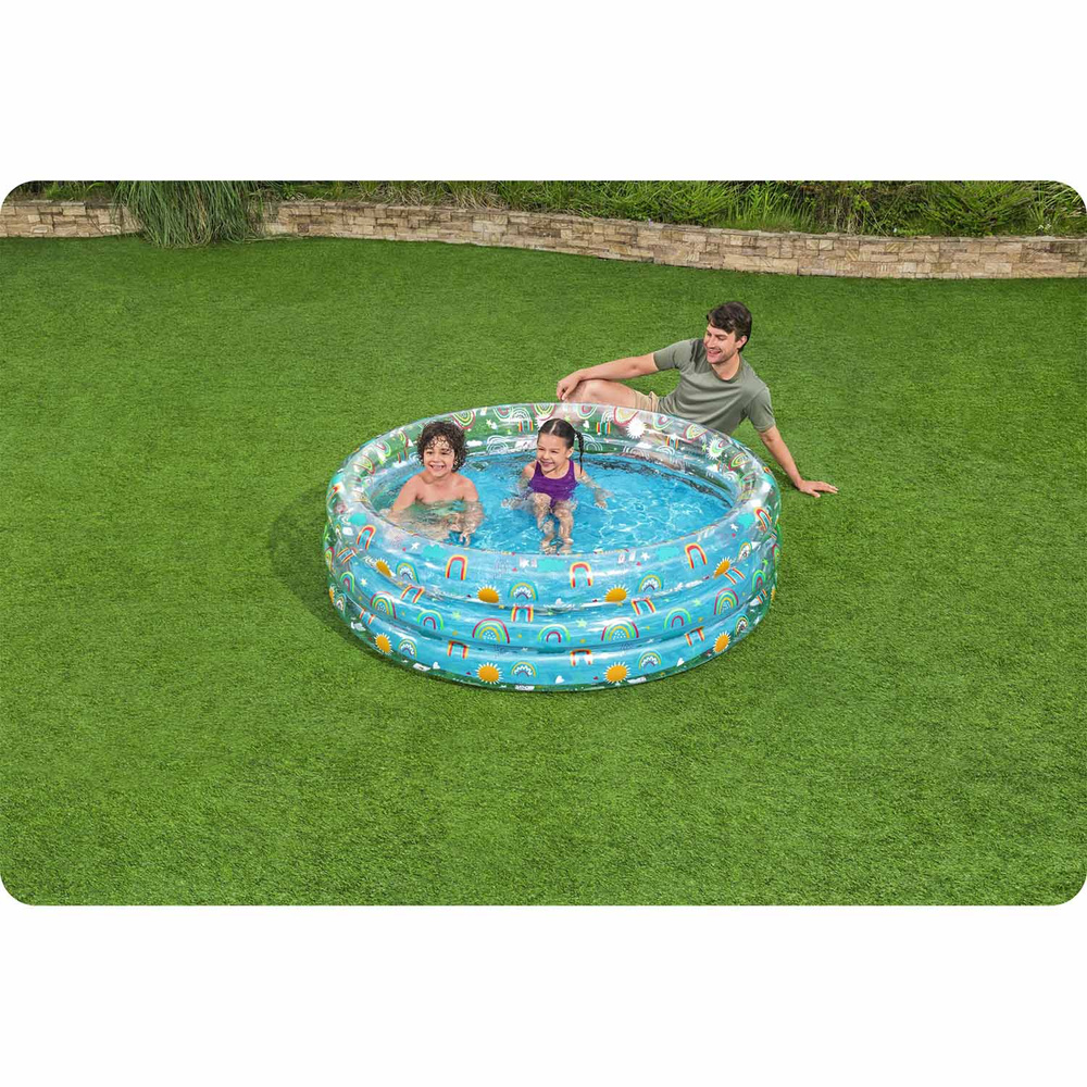 Basen ogrodowy dla dzieci 170x53cm Tropical BESTWAY + Łatka naprawcza