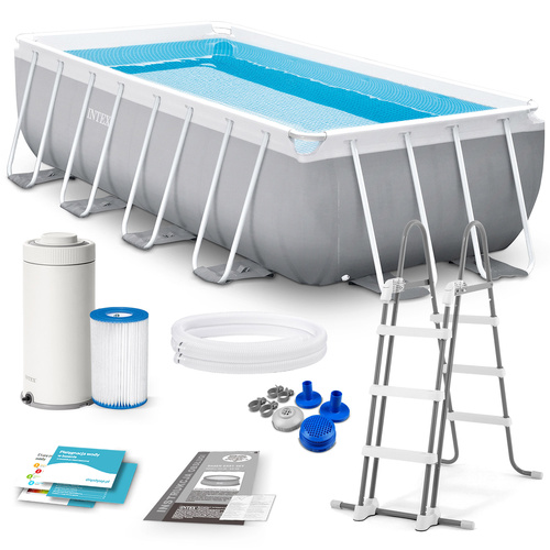 Basen ogrodowy stelażowy Prism Frame Rectangular 400 x 200 x 122 cm INTEX 26790