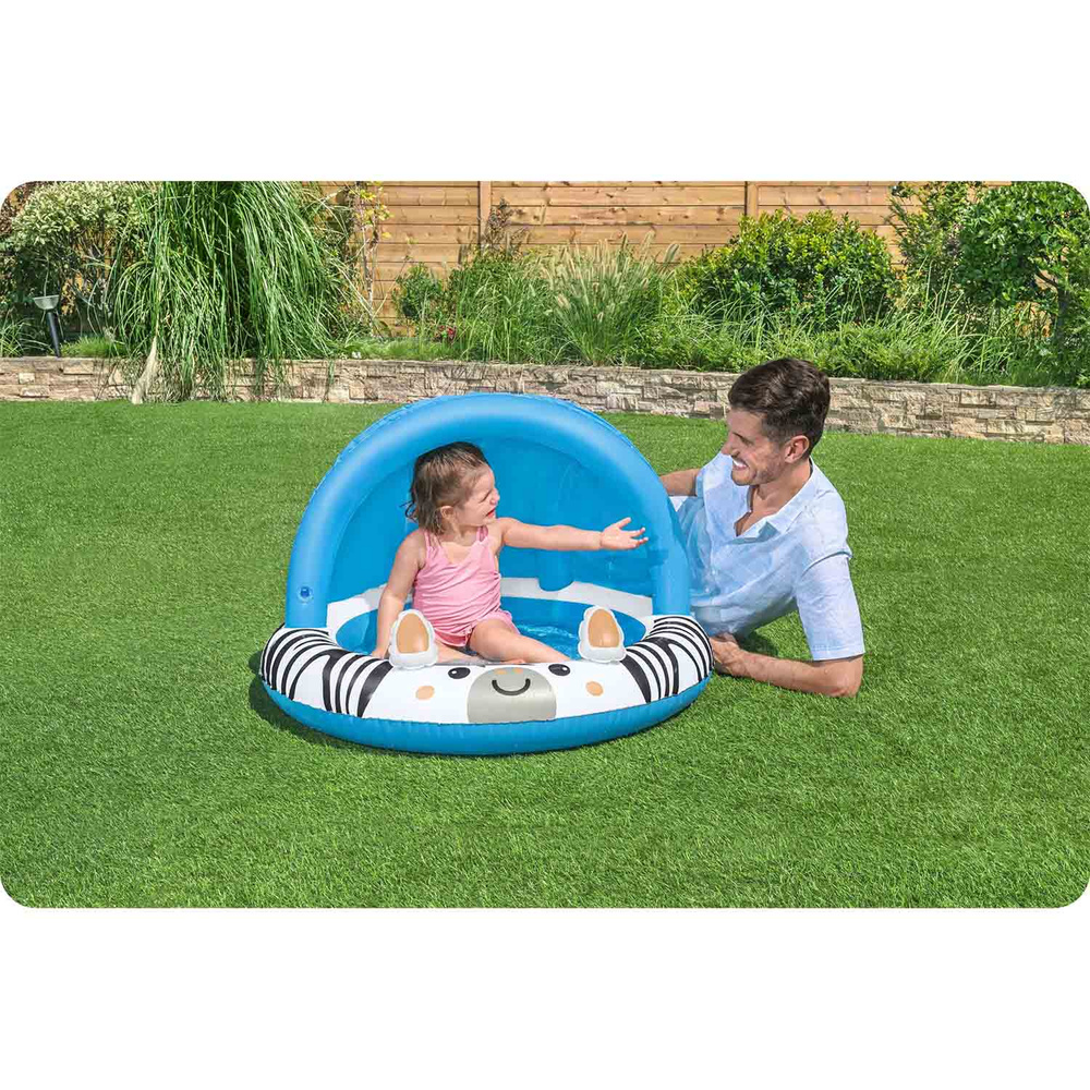 Bestway Dmuchany basenik z daszkiem ZEBRA 97cm Safari Sun 52559