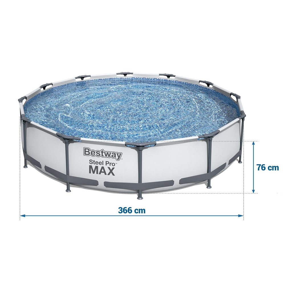 Bestway Basen STELAŻOWY 6,473L 366x76cm 7w1 pompa + filtr 56416