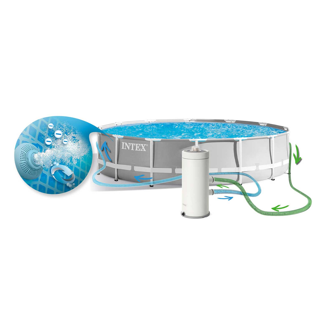 Basen stelażowy ogrodowy 427 x 107 cm INTEX 26720