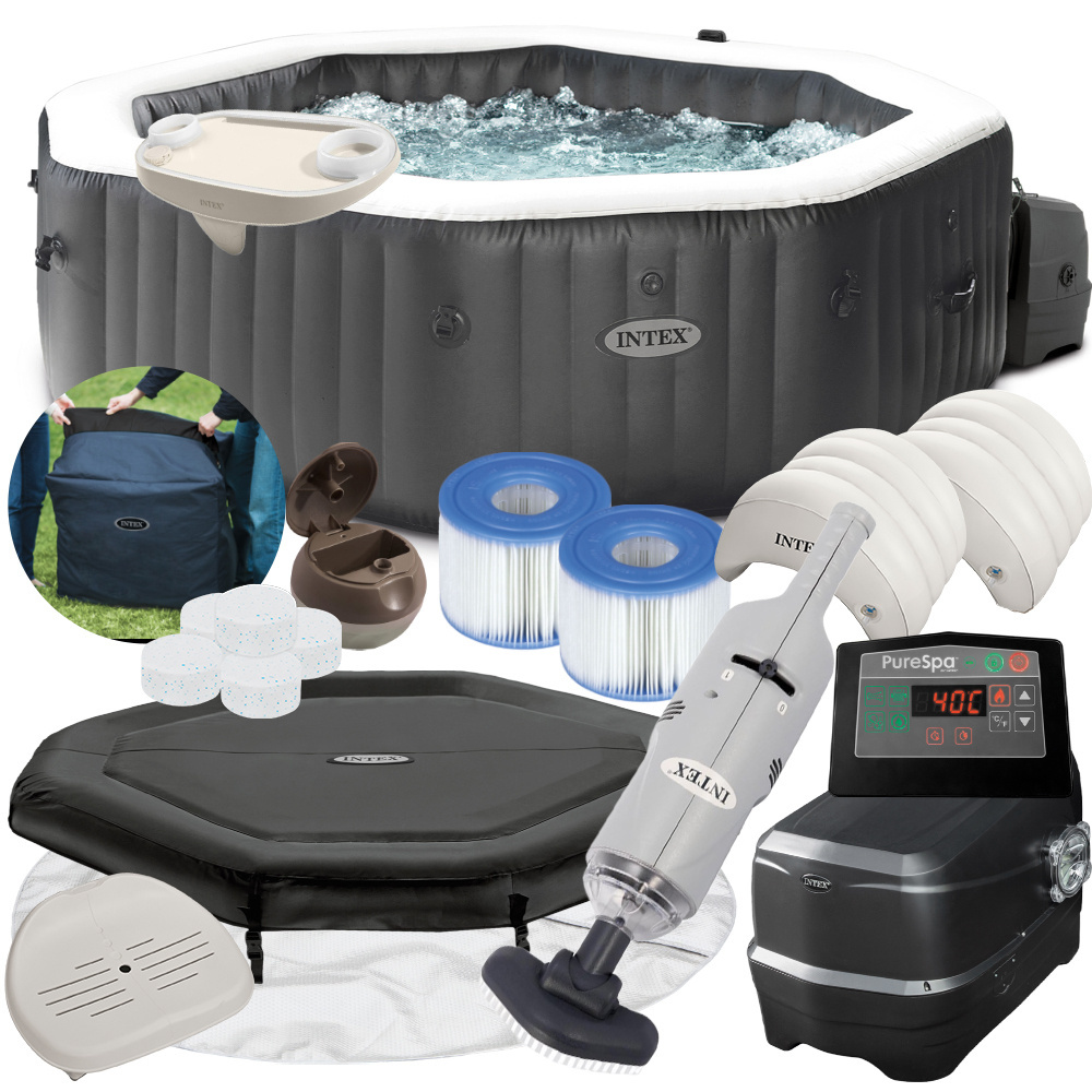 Dmuchane SPA jacuzzi ogrodowe 6 os. z hydromasażem INTEX 28462 Premium
