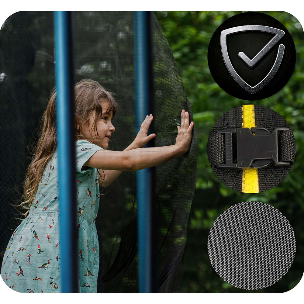 Trampolina ogrodowa 10ft/312cm z siatką wewnętrzną i drabinką
