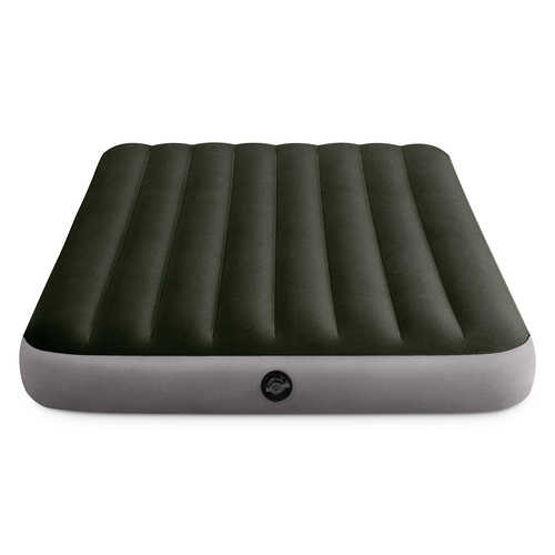 Materac dmuchany welurowy z pompką 137 x 191 X 25 cm INTEX 64778