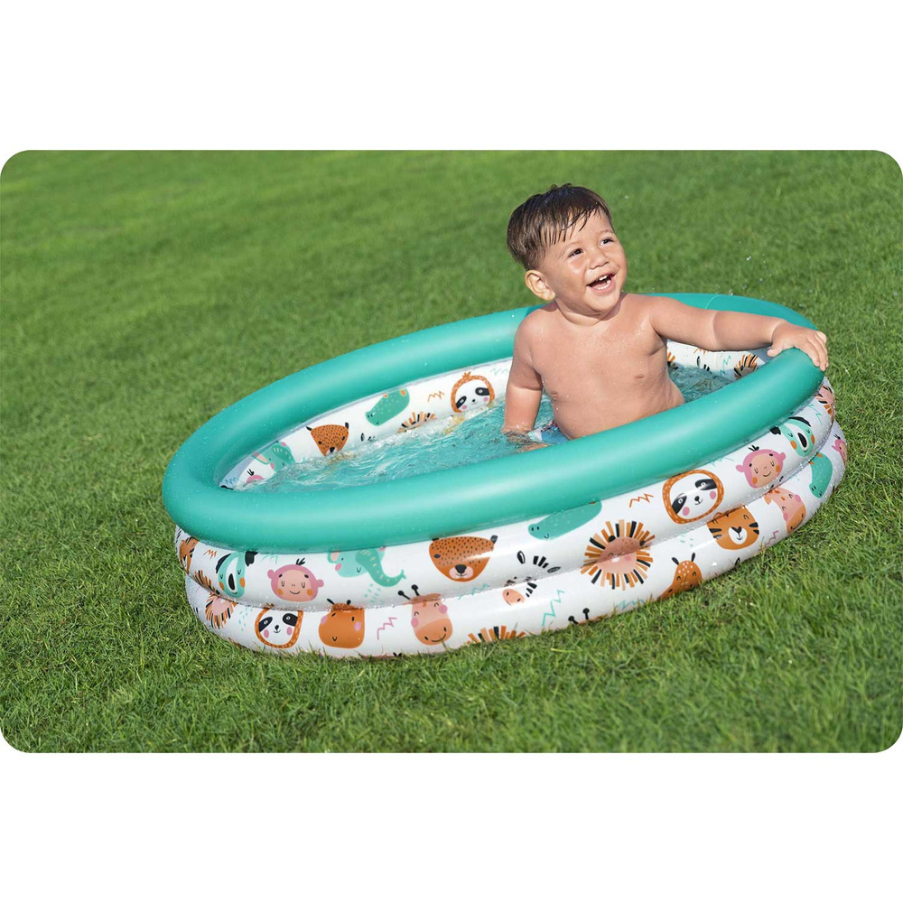 Basen dmuchany Brodzik dla dzieci 102x25cm Rybki BESTWAY + Łatka naprawcza