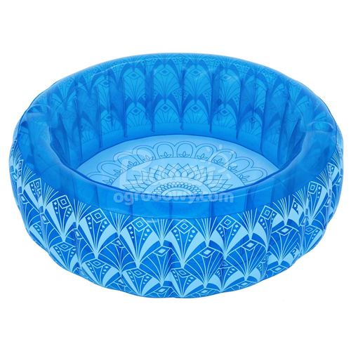 Bestway Dmuchany basen BOHEMIAN BLUE + 2 uchwyty na kubek 168x53cm 54479