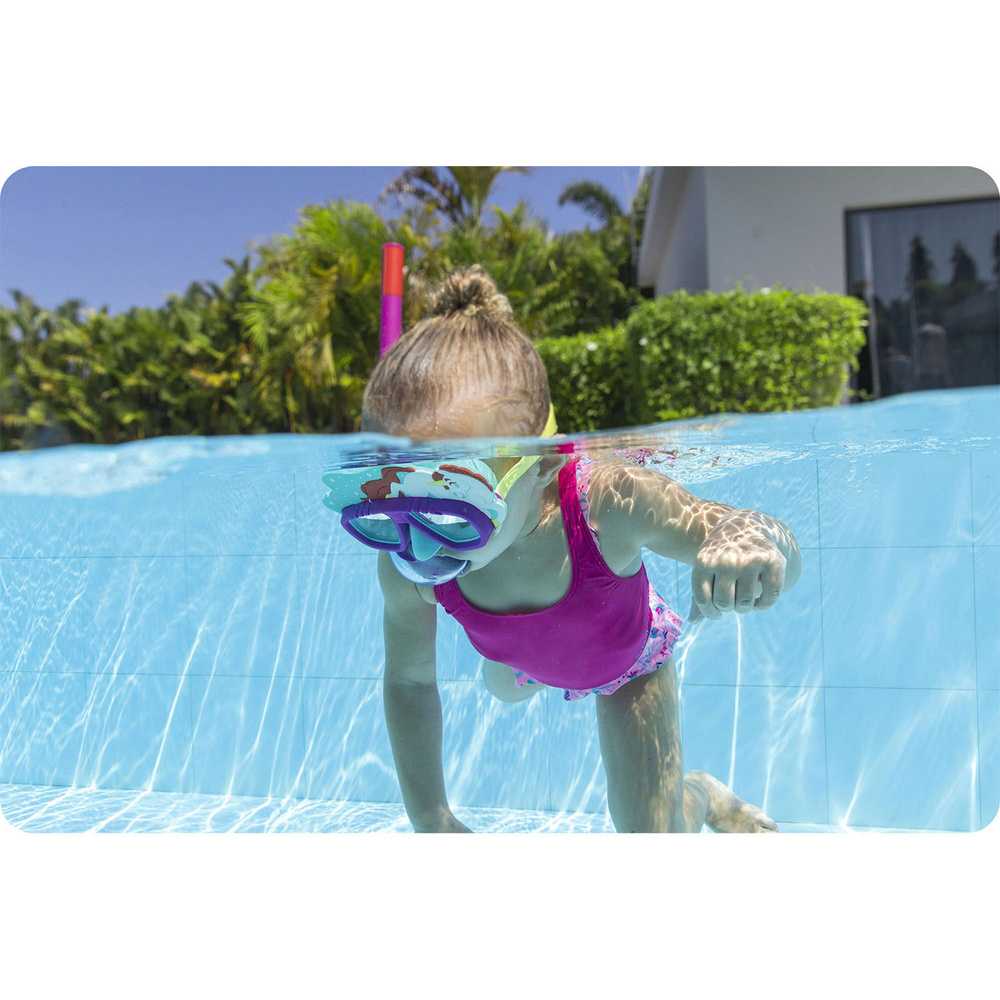 Zestaw do nurkowania dla dzieci różowy Bestway 24059