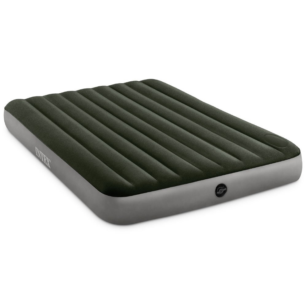 Materac dmuchany z wbudowaną pompką nożną 152x203x25cm INTEX 64763