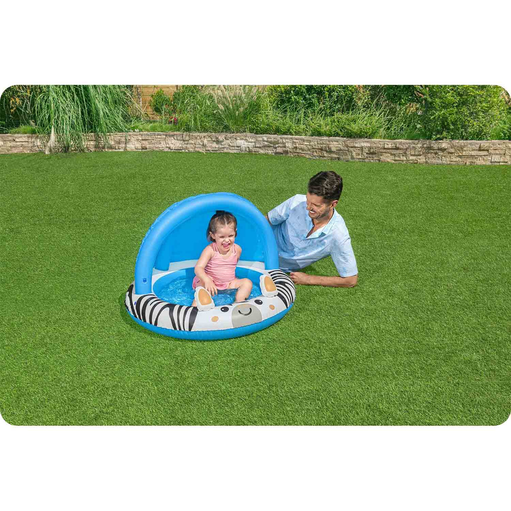 Bestway Dmuchany basenik z daszkiem ZEBRA 97cm Safari Sun 52559