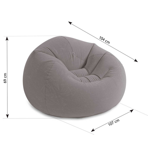 Dmuchany fotel pufa - typu worek 114 x 114 x 71 cm INTEX 68579
