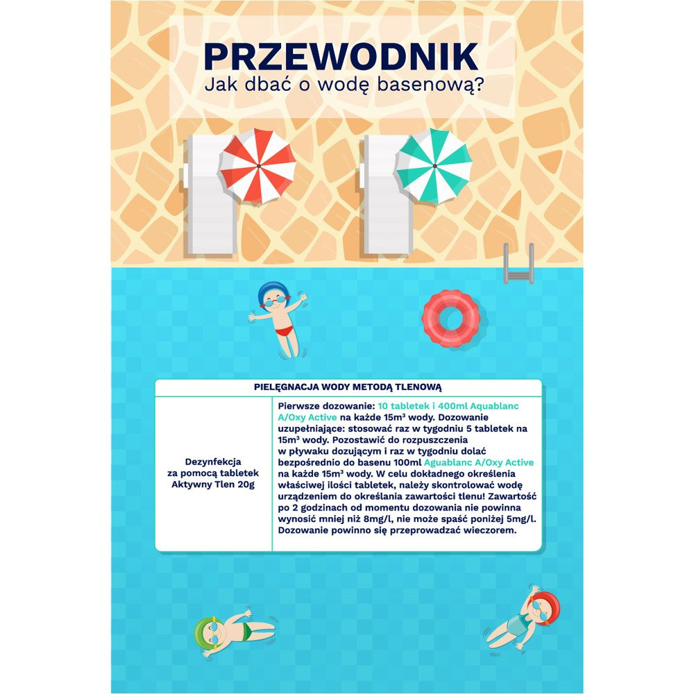 Chemia basenowa Aktywny tlen - 5 szt do basenu wody 