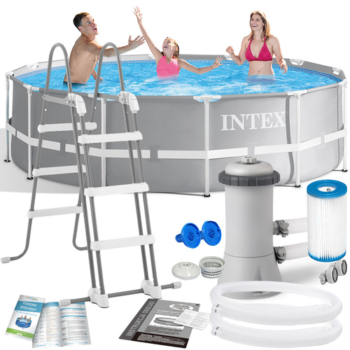 Basen stelażowy 366 x 99 cm INTEX Kompletny Zestaw 11 w 1 26716 