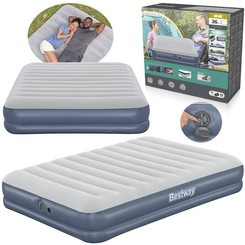 Bestway 2os dmuchany materac Queen Tritech Air pompka 203x152x36cm 6716T