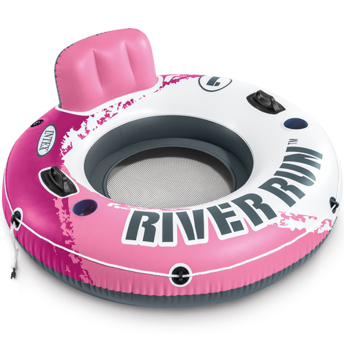 Duże koło dmuchane z uchwytami do pływania  River Run 135 cm Intex 56824
