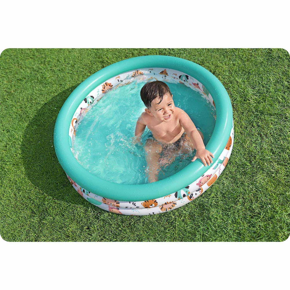 Basen dmuchany Brodzik dla dzieci 102x25cm Rybki BESTWAY + Łatka naprawcza