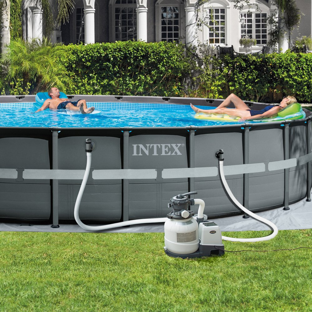 Pompa filtrująca piaskowa o wydajności 12000 l/h INTEX 26652 + piasek kwarcowy 50kg