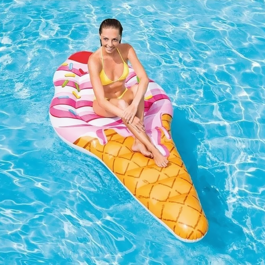 Materac do pływania Lody Rożek 224x107 cm Intex 58762