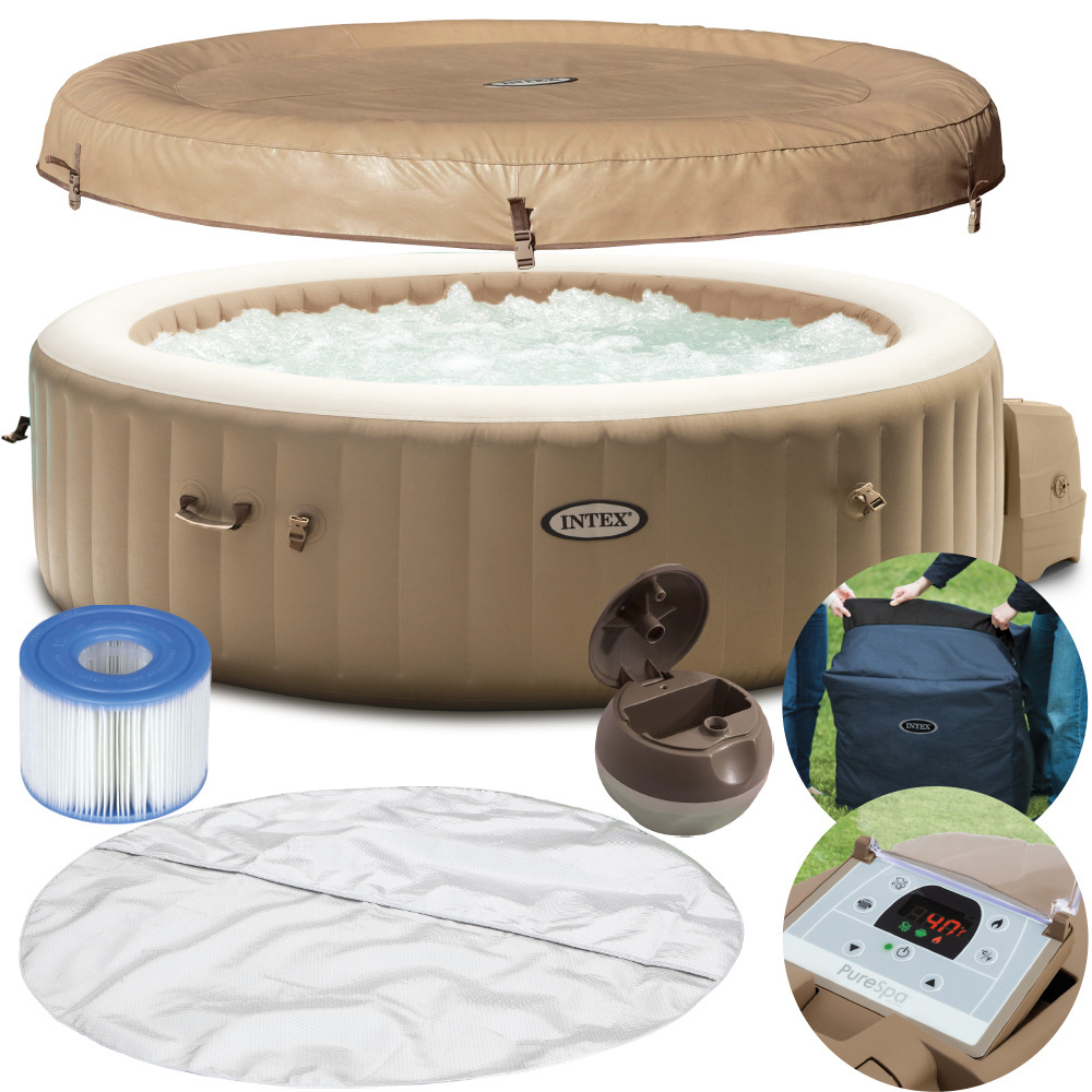 Dmuchane SPA jacuzzi ogrodowe 6 os.z hydromasażem + chemia INTEX 28428