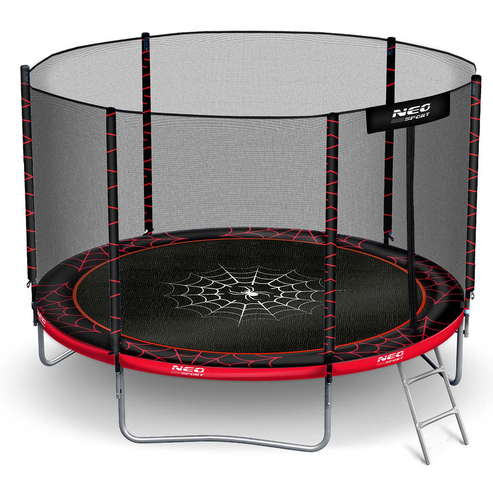Trampolina ogrodowa 8ft/252cm z siatką zewnętrzną i drabinką Neo-Sport