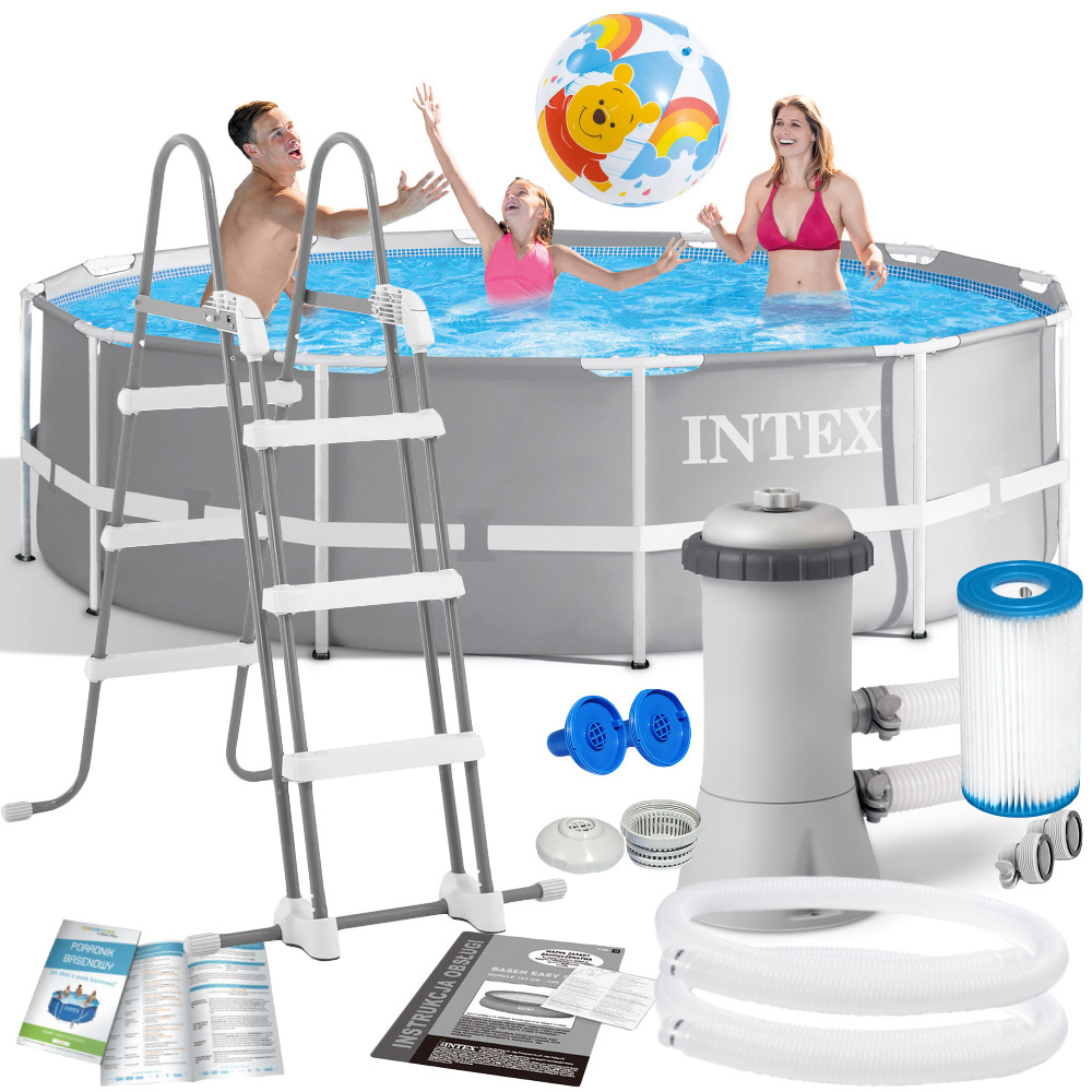 Basen stelażowy 366 x 99 cm INTEX Kompletny Zestaw 11 w 1 26716 