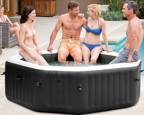 Duże dmuchane SPA jacuzzi ogrodowe 4 os. z hydromasażem INTEX 28458 Premium