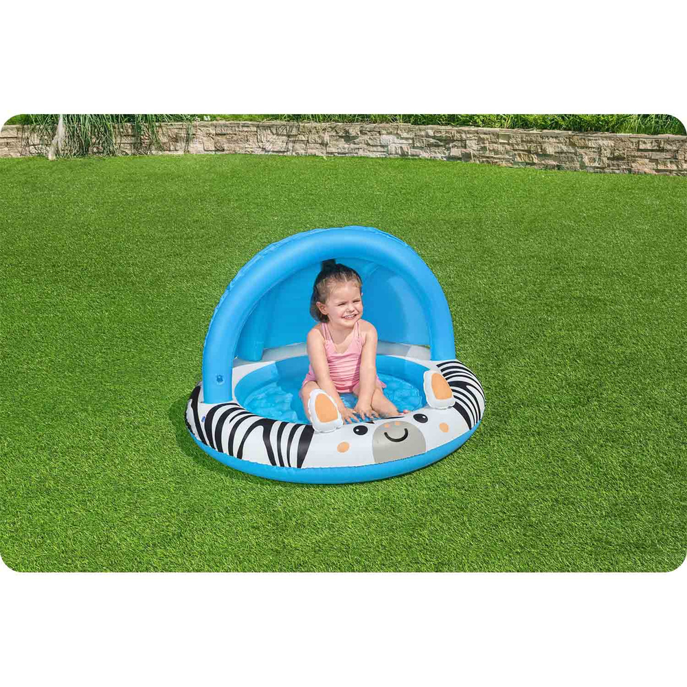 Bestway Dmuchany basenik z daszkiem ZEBRA 97cm Safari Sun 52559