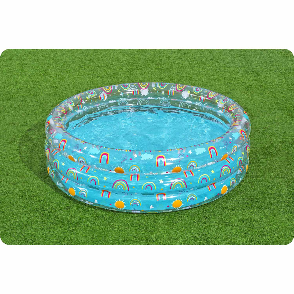 Basen ogrodowy dla dzieci 170x53cm Tropical BESTWAY + Łatka naprawcza